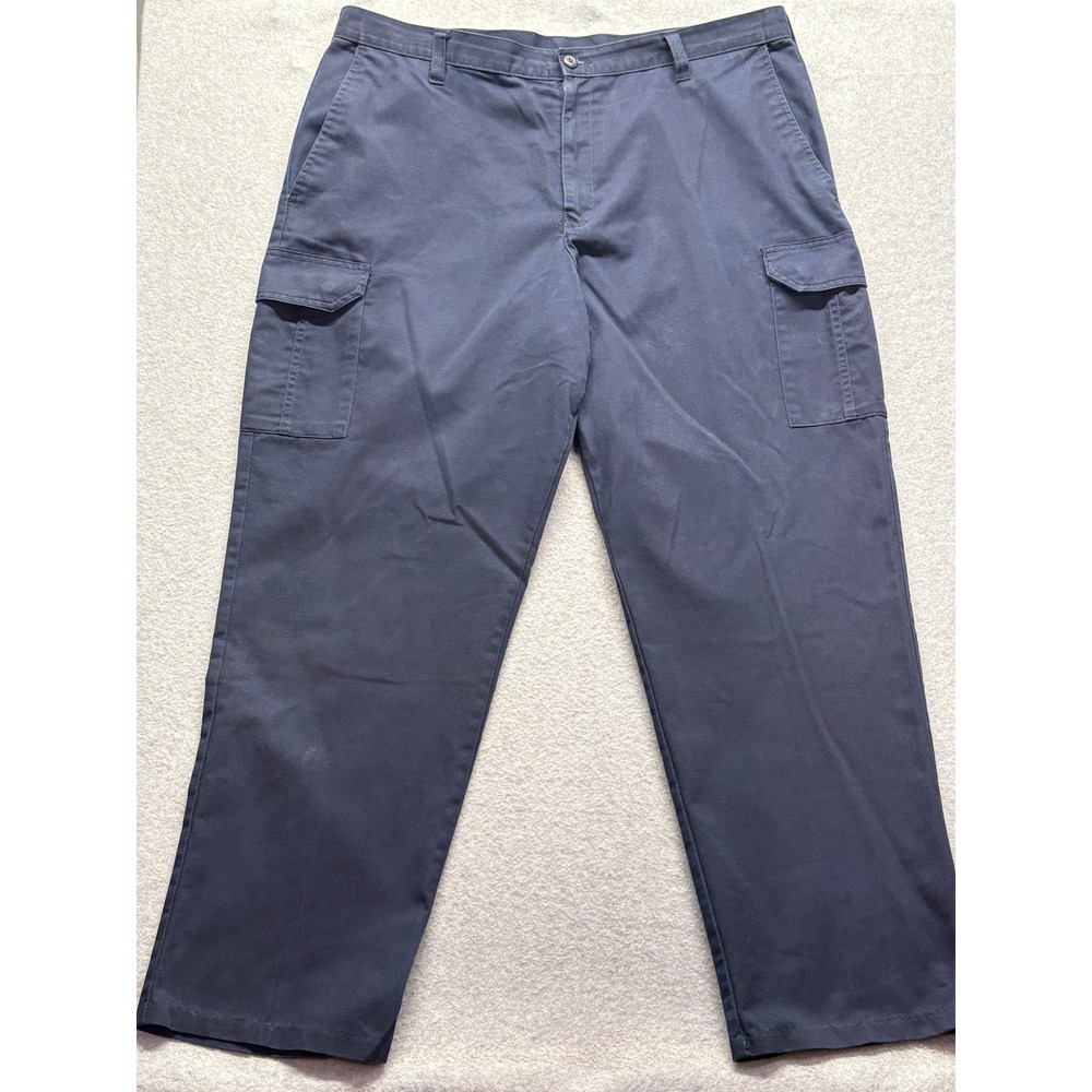 Cintas ComfortFLEX Mens Navy Blue Cargo Work Pants 40x30 270-20 Utility Trousers